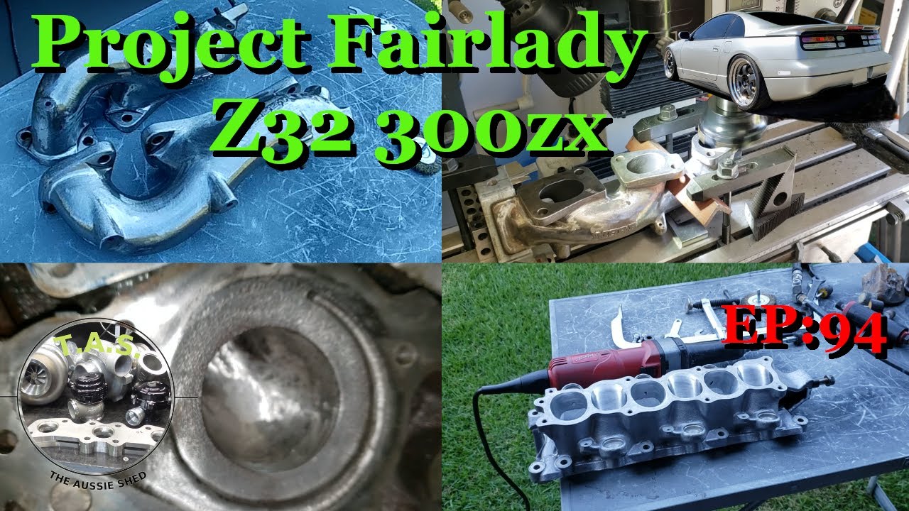 Water Jacket Casting Flash Removal, Manifold Porting, Facing Turbo Manifolds Nissan Z32 300zx Turbo