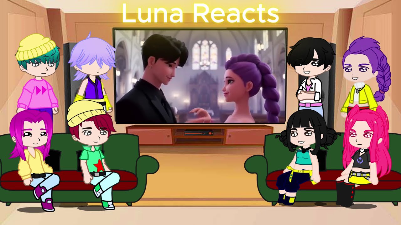 KPop Demon Hunters React To Themselves / TikToks + Memes / Huntrix & Saja Boys / Gacha React