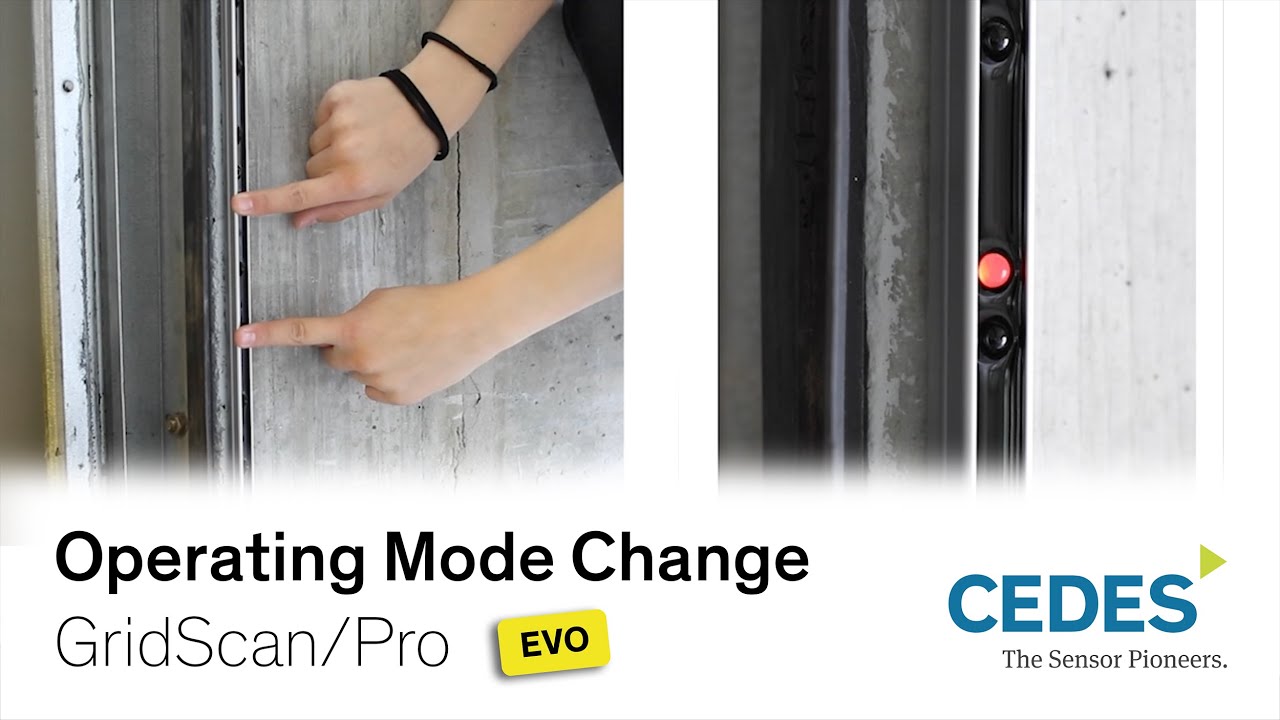 Operating mode change - GridScan/Pro - CEDES AG