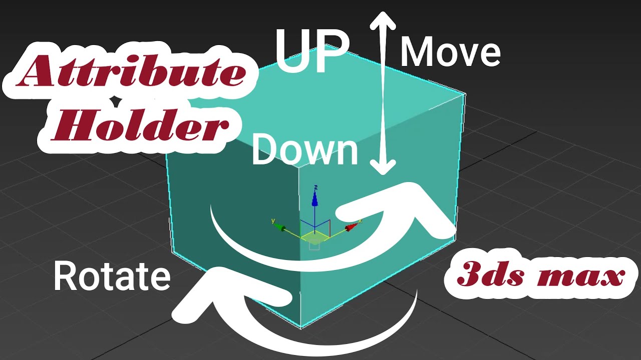 Animation using Attribute Holder in 3ds max