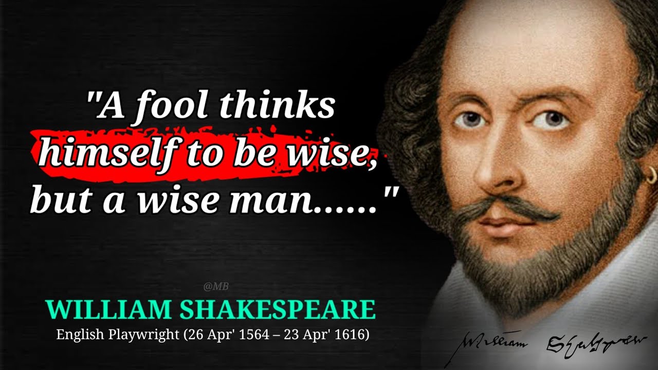 William Shakespeare Best Motivational Quotes | Powerful Quotes of William Shakespeare about Life