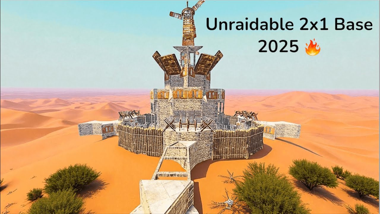 🔥STRONGEST 2x1 Rust Base 2025 – Bunker + Open Core