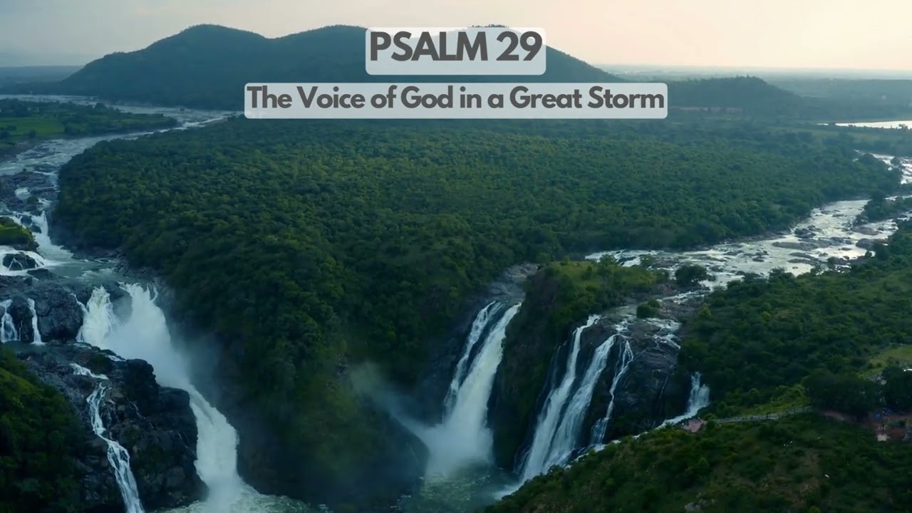 PSALM 29 - RELAXING - MEDITATION -TURN ON CC TO READ.#relaxing #christian #bible #meditation #jesus