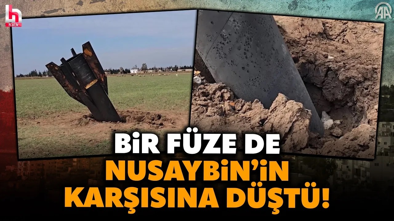Hatay semalarında İran füzesi düşürüldü: Bir füze de Nusaybin'in karşısındaki Kamışlı'ya düştü!