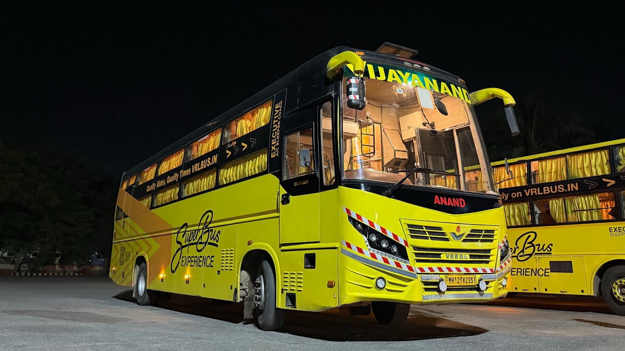 VRL Vijayanand V7 AC Sleeper | Ashok Leyland 2012 | Bengaluru-Goa Via Hubbali | Full Journey Vlog 
