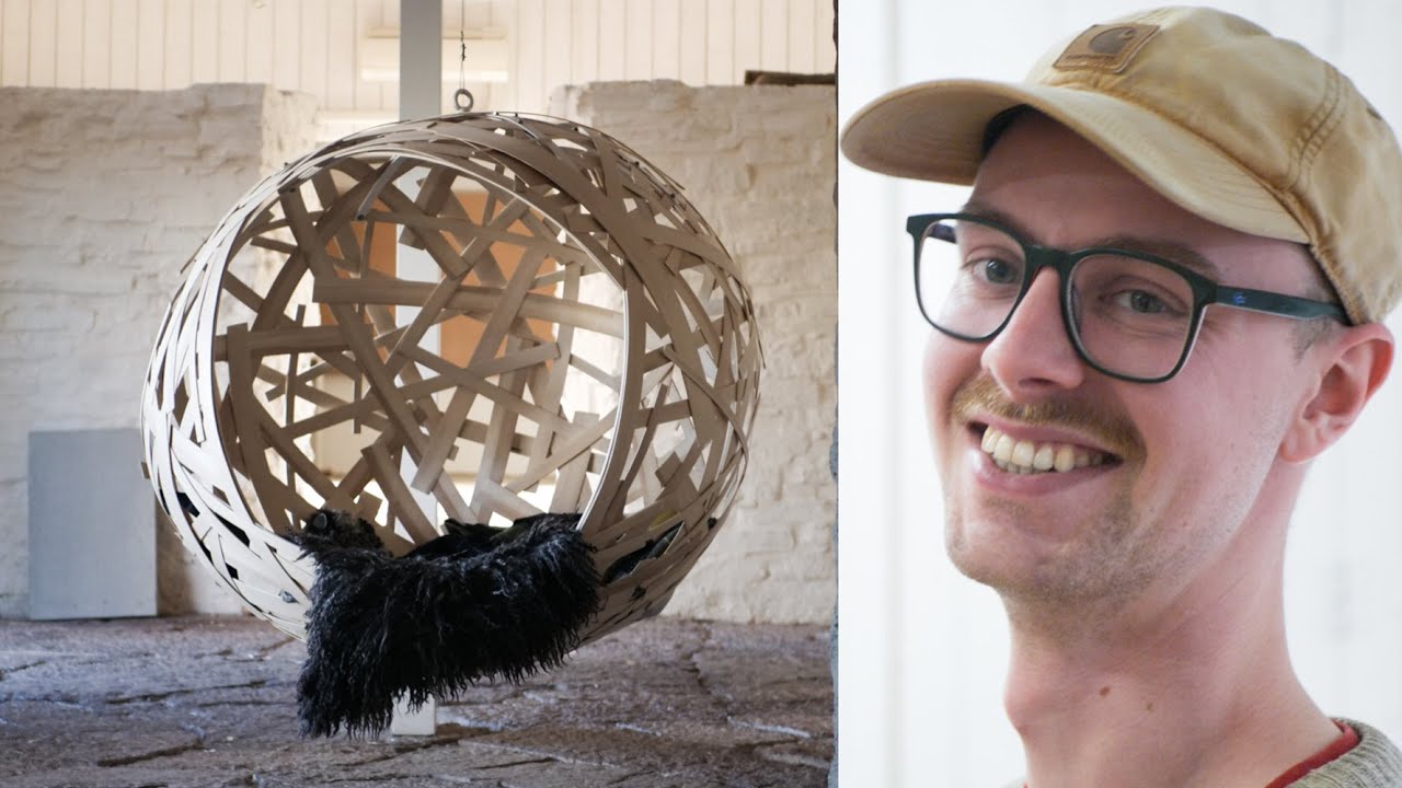 Making a huge wooden ball / hanging chair . "The Nest"