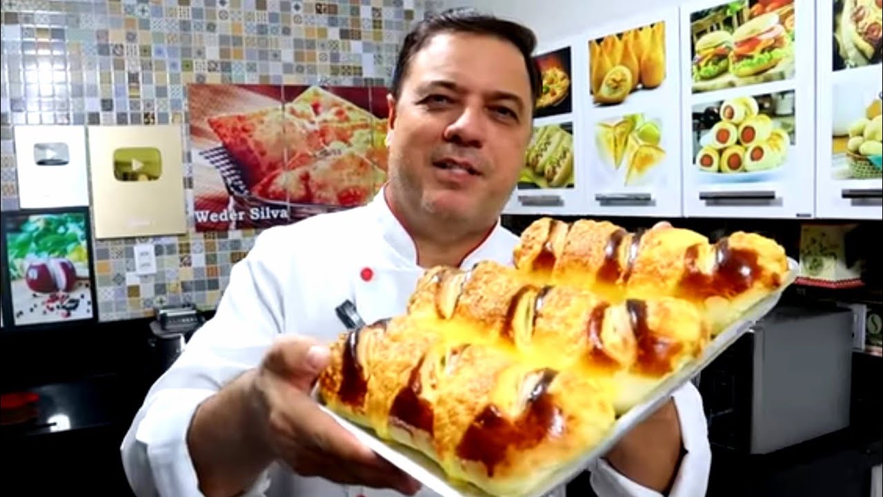 PÃO CASEIRO RECHEADO MUITO FÁCIL UMA DELÍCIA 