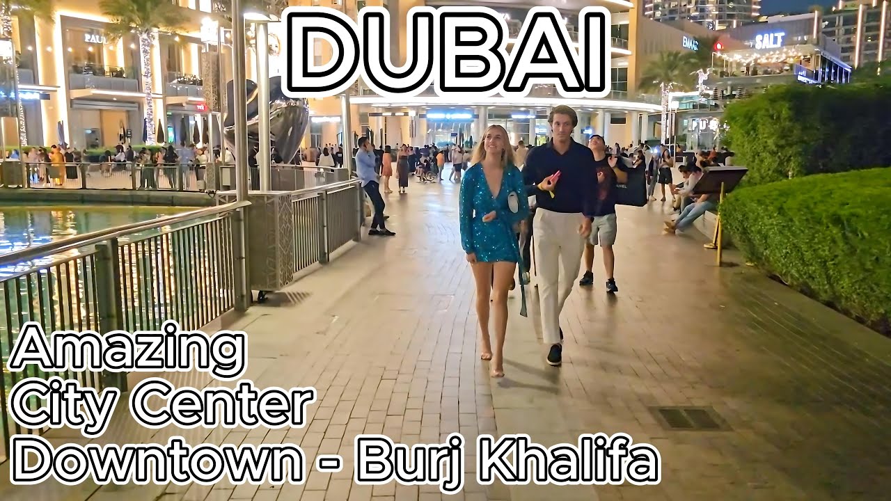 4K DUBAI Walking Tour Burj Khalifa Center You Won't Want to Miss! #dubai #burjkhalifa