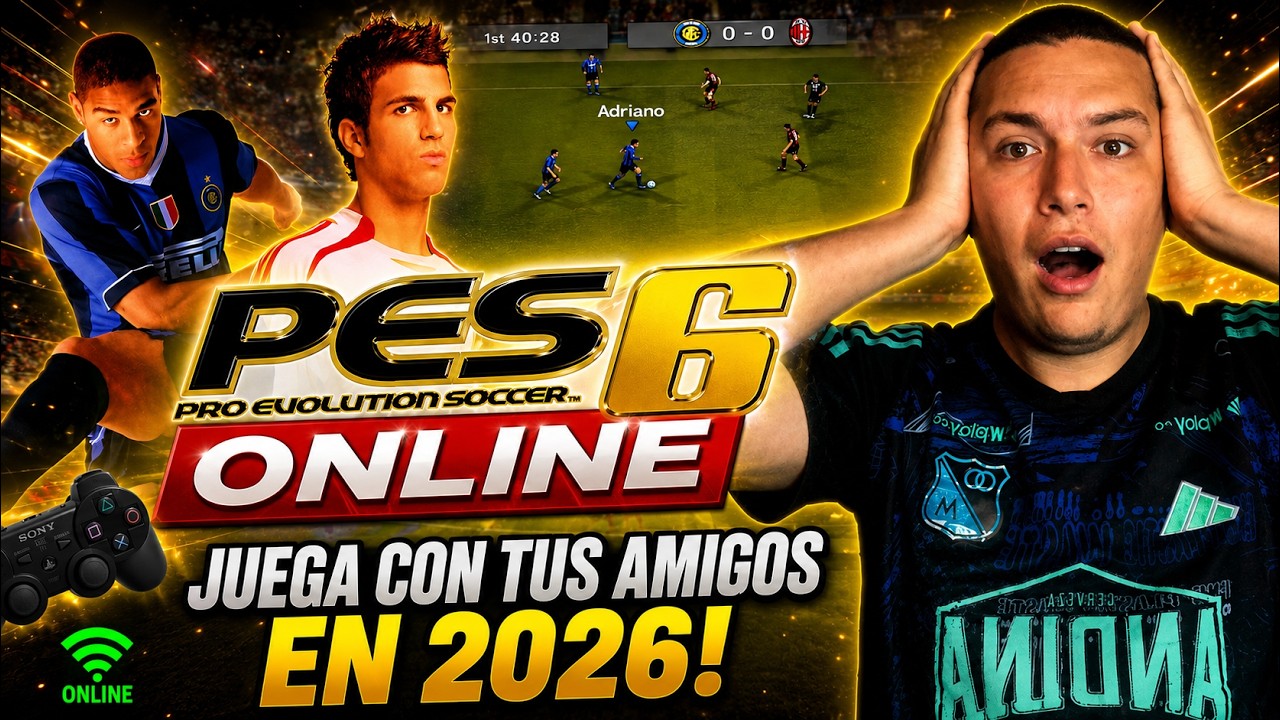 🚨PES 6 EST&Aacute; VIVO😱Juega ONLINE con tus amigos en 2026⚽