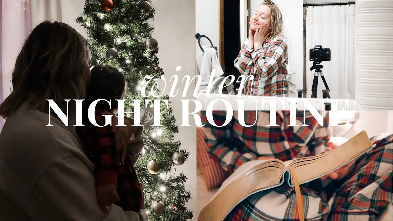 WINTER NIGHT ROUTINE // spend a cozy + realistic night with me