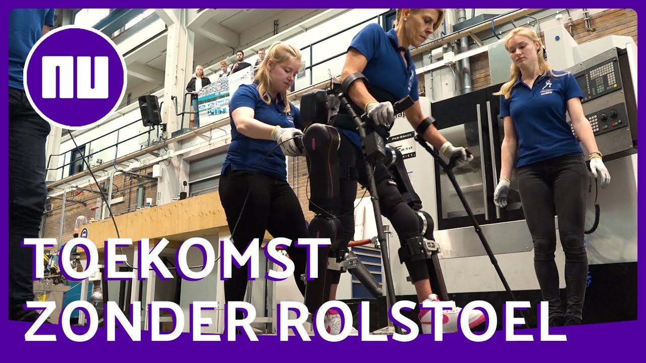 Lopen met dwarslaesie dankzij exoskelet van TU Delft | NU nl