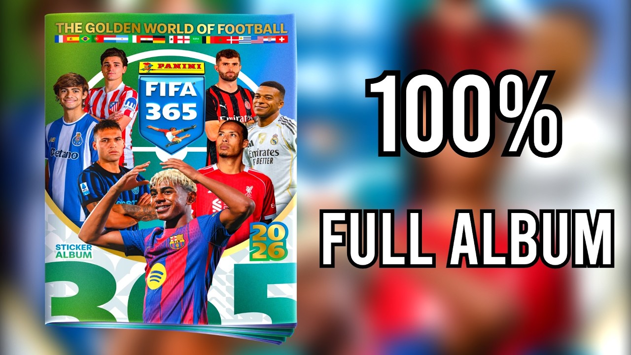 Panini Full Sticker Album FIFA 365 2026 100% - COMPLETE, LLENO, COMPLETO, ЗАПОЛНЕННЫЙ