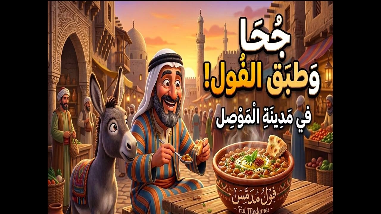مغامرات جحا فى الموصل و سر طبق الفول العجيب