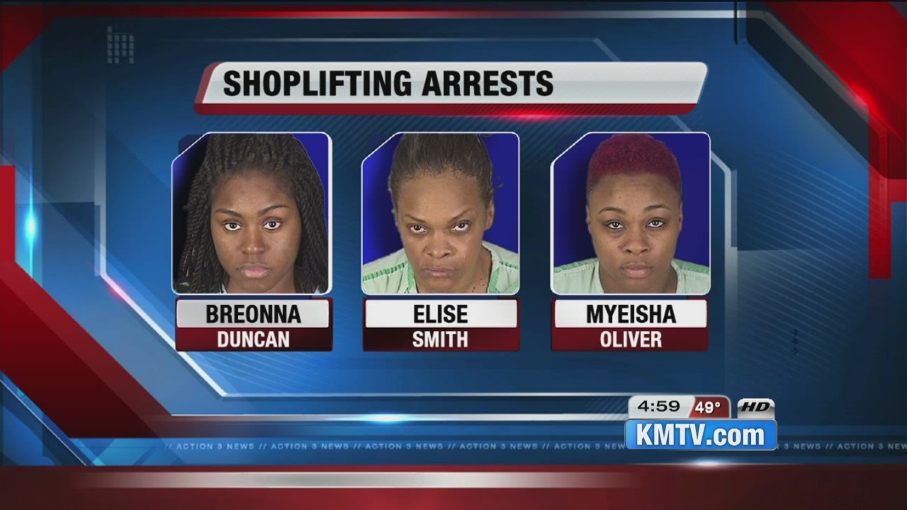 Three arrested in outlet mall shoplifting spree