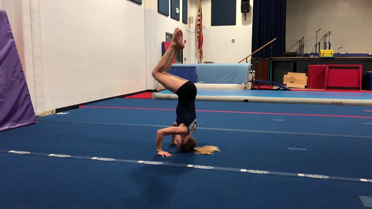 Headstand front roll