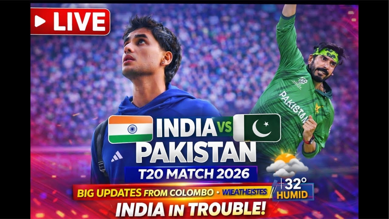 IND vs PAK Live: T20 World Cup 2026 | India vs Pakistan | Colombo #cricket #playing11team  #pakistan