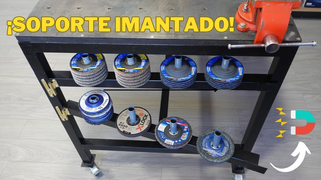 SOPORTE DE DISCOS PARA TU MESA DE SOLDADURA!!😱