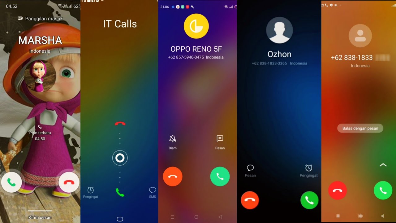 SAMSUNG Marsha/ OPPO/ VIVO/ HUAWEI/ REDMI incoming calls