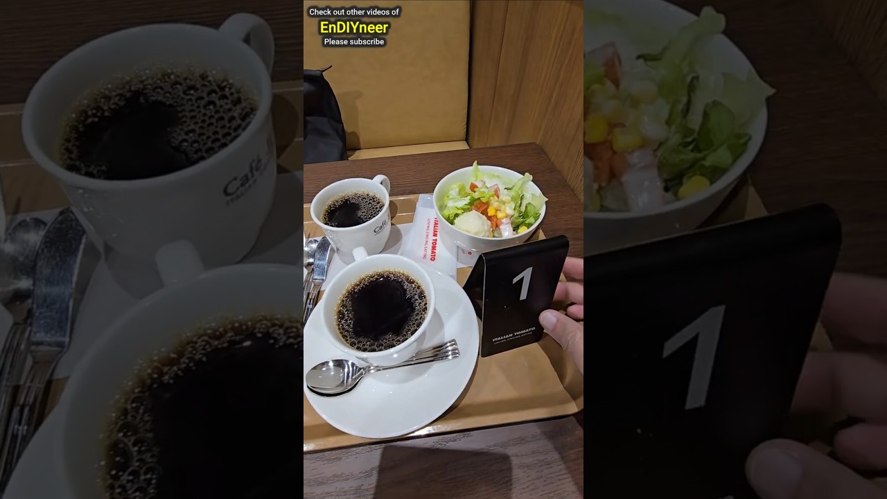 Breakfast at the train station in Osaka Japan / 