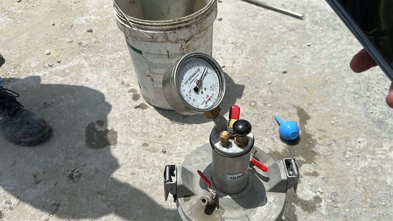 Air Content and unit weight test for concrete | power plant project | quality testing