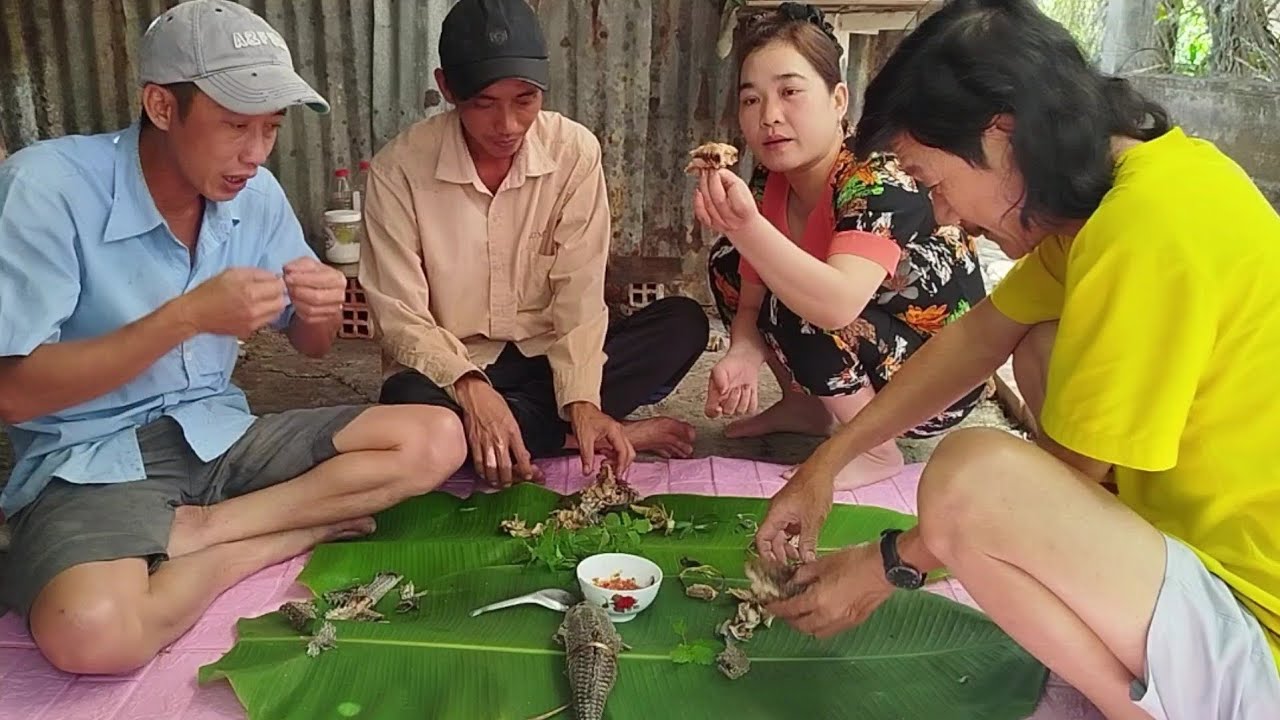 Thụt cá lao kiến về nướng xã