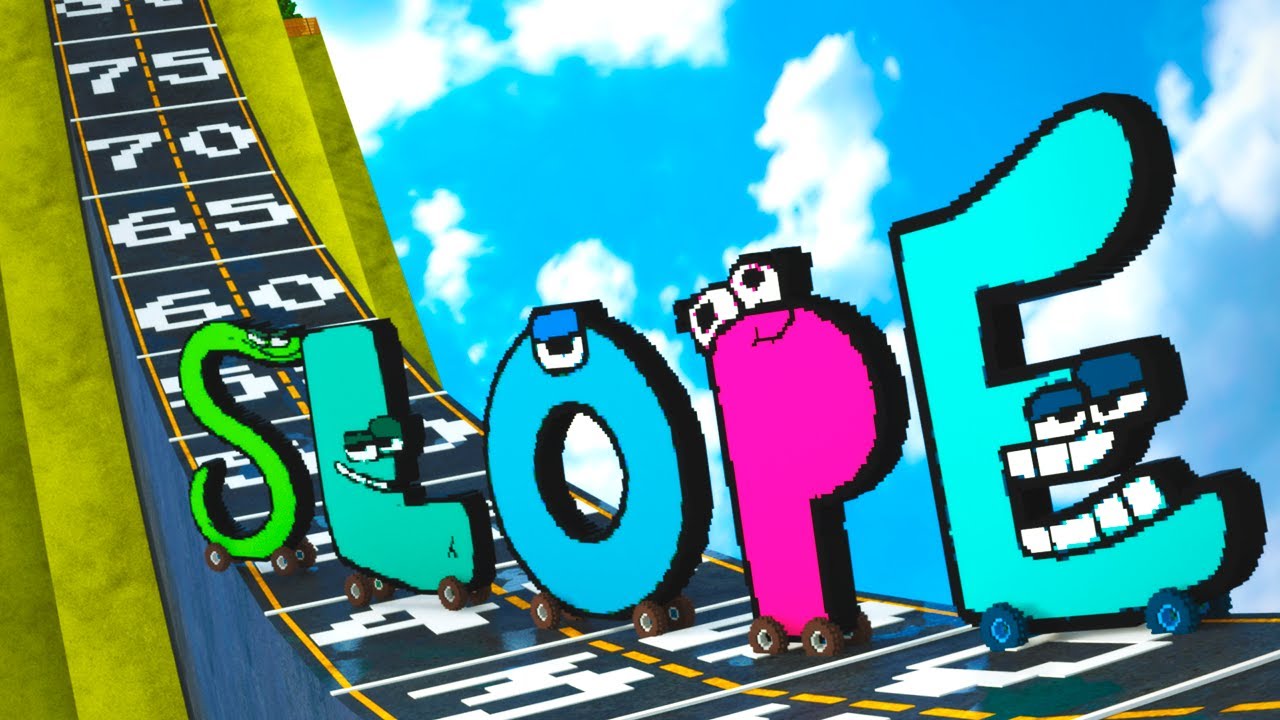 Alphabet Lore A-Z Cars vs Dangerous SLOPE 90° in Teardown #2
