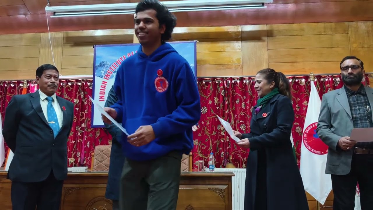 Graduation ceremony of 2nd Snow skiing course at IISM Gulmarg JK 2026
