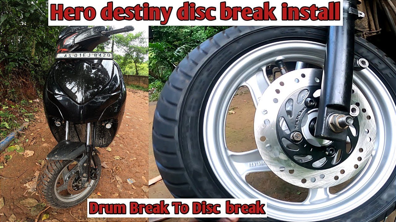 Hero Destiny Disc Break Installation..👨‍🔧