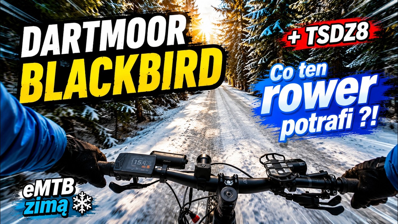 Dartmoor Blackbird + TSDZ8 + 960Wh strome podjazdy i technika w zimie. #emtb #tsdz8 #dartmoor