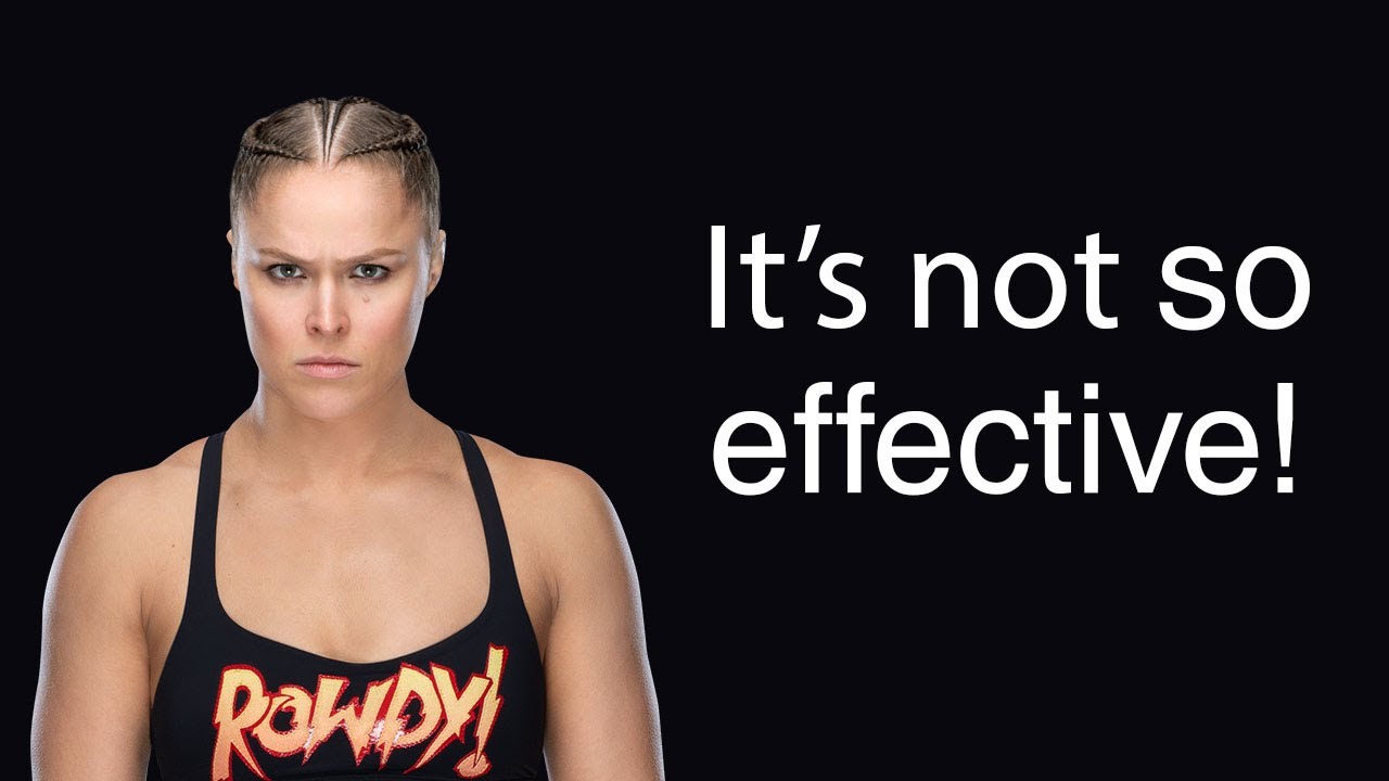 I found the first 20 Ronda Rousey's armbar attempts in WWE