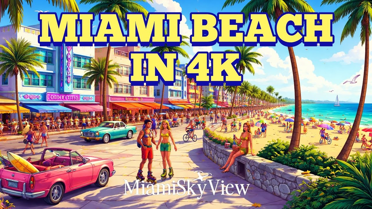Miami Beach Walking Tour 2026 | Ocean Drive, Beach Workouts & Volleyball 🏖️