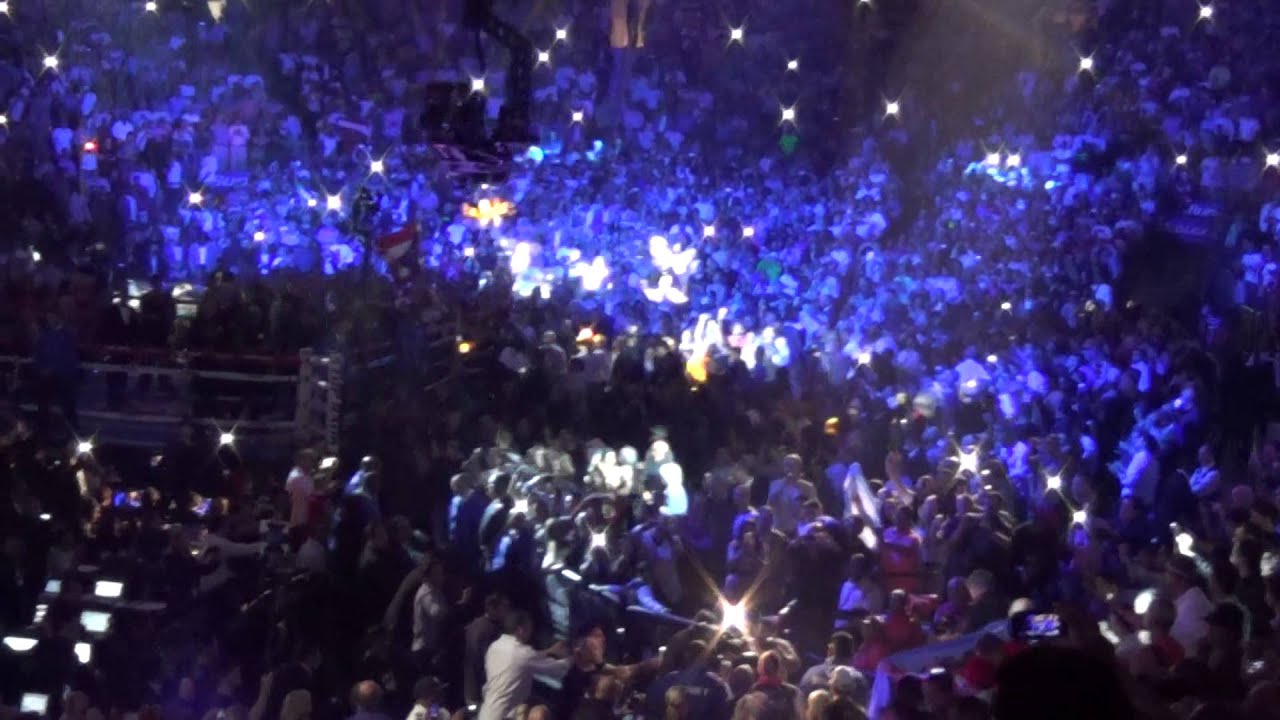 Sergio Maravilla Martinez Ring walk entrance 6/7/14 Madison Square Garden.