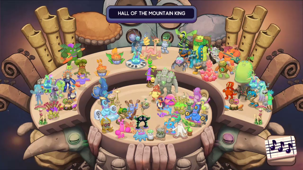 In Hall Of The Mountain King in the MSM Composer (EVERY MONSTER)