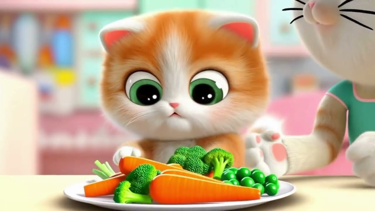 إزاي بسبوسة بقت بطلة وبتحب الخضار؟ 🥕🐱 حواديت أطفال