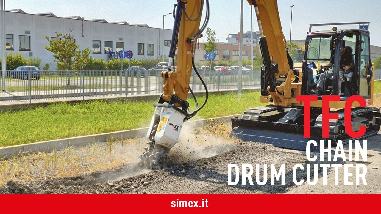 TFC 400 chain drum cutter - Trenching and profiling