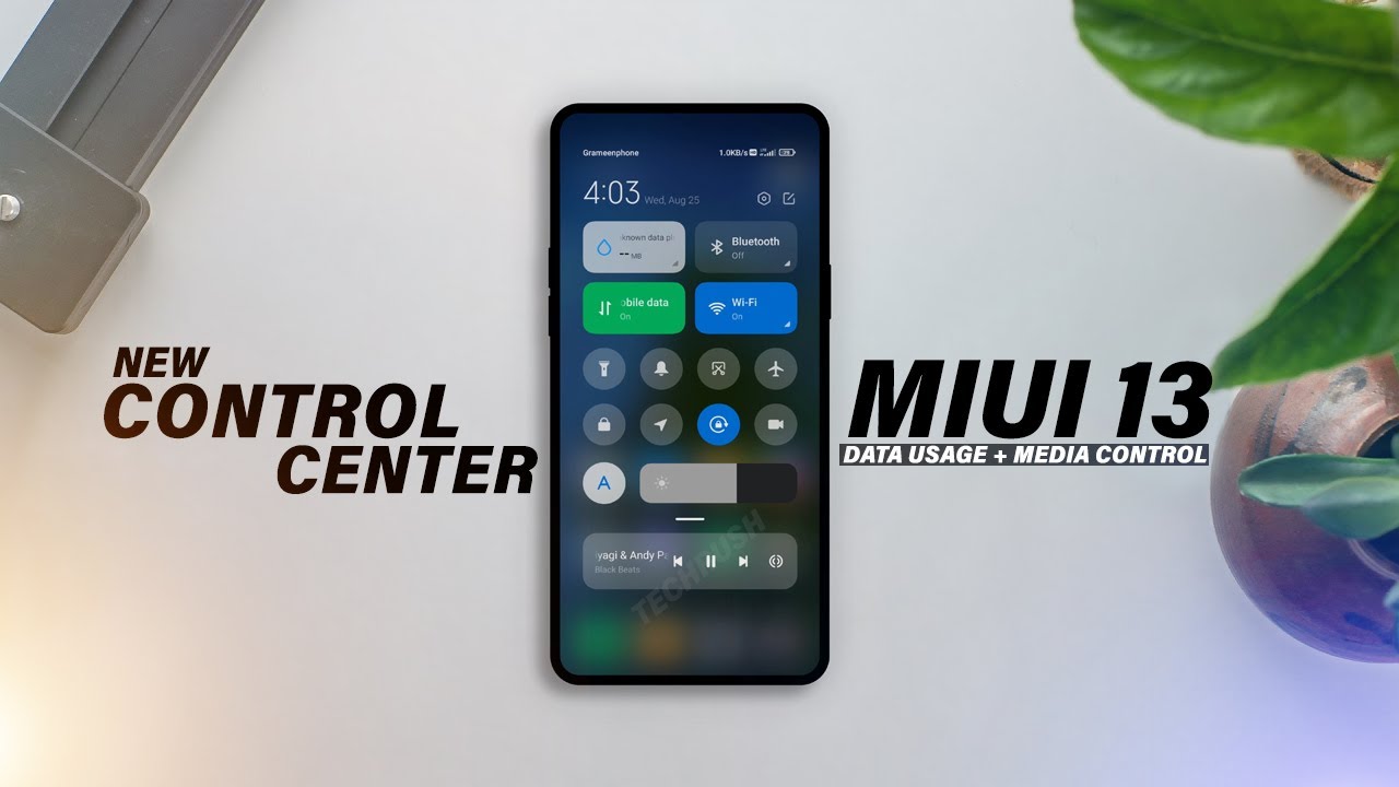 Xiaomi MIUI 13 New Control Center Update | Data Usage and Media Controller ️&zwj;🔥