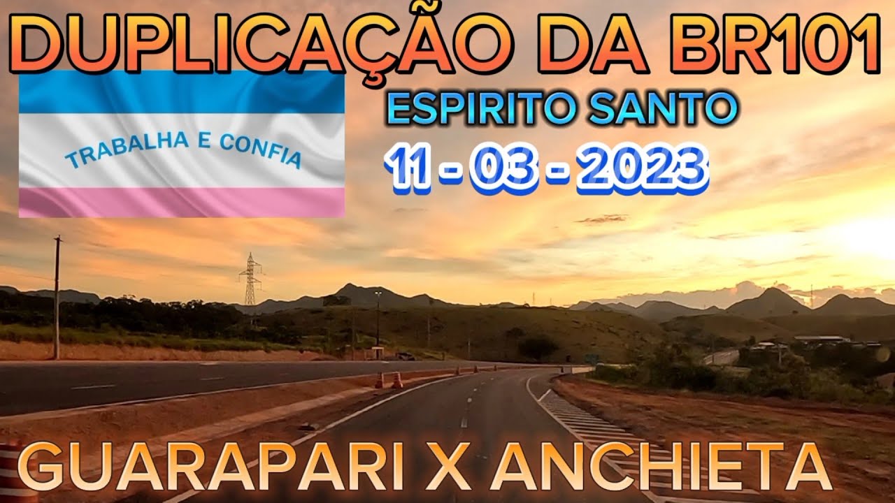 DUPLICA&Ccedil;&Atilde;O DA BR101 SUL ES ENTRE GUARAPARI E ANCHIETA #br101 #duplica&ccedil;&atilde;o #obras #espiritosanto #br