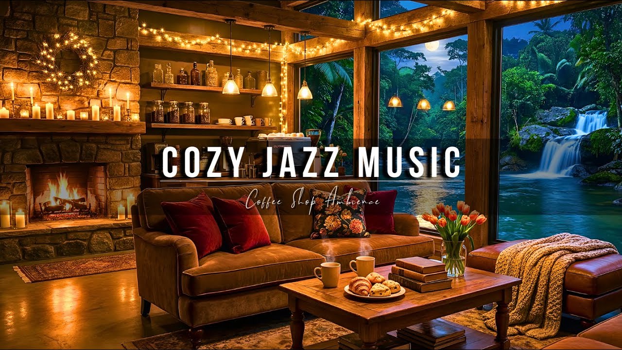 Cozy Coffee Shop Jazz ☕ Relaxing Music for Work Study Focus and Calm Productivity Ambience