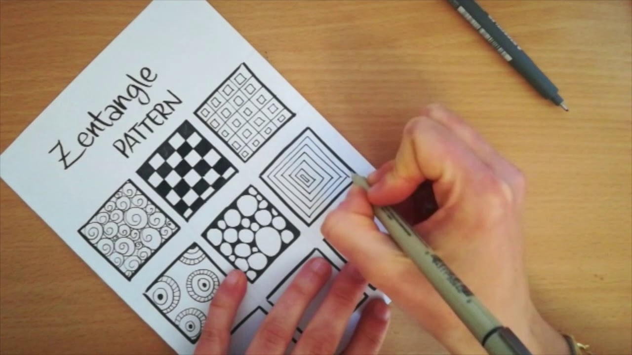 Come disegnare alcuni pattern zentangle