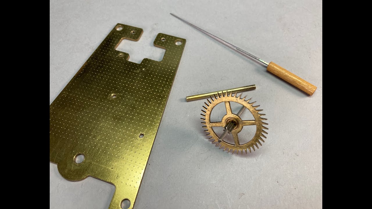 020 How to straighten a bent clock pivot 