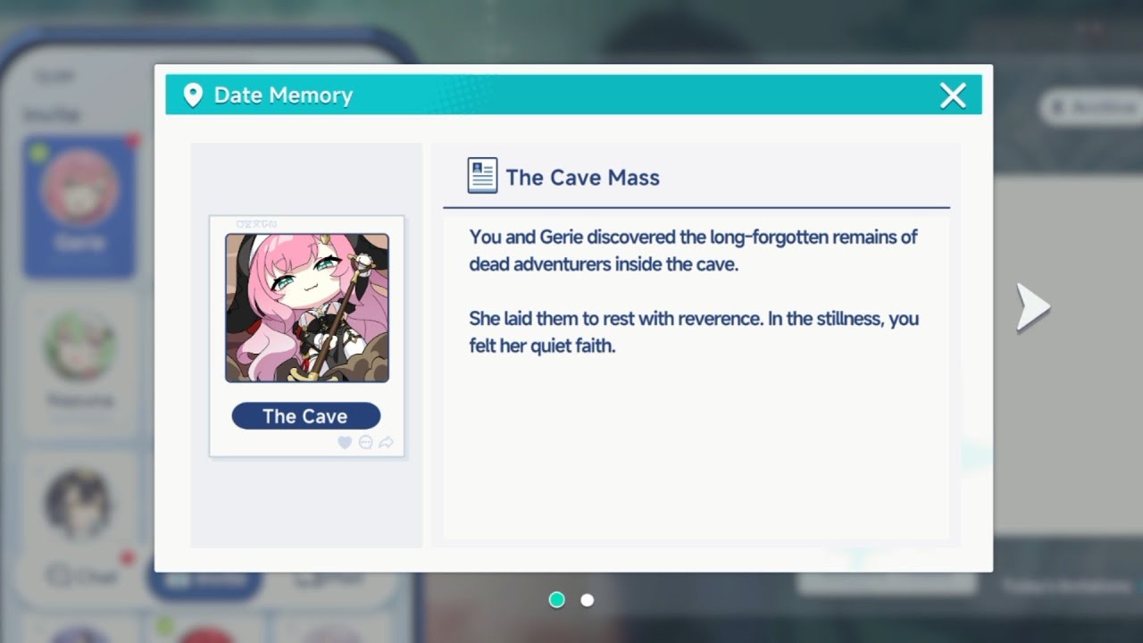 Stella Sora Gerie Date The Cave ( The Cave Mass )