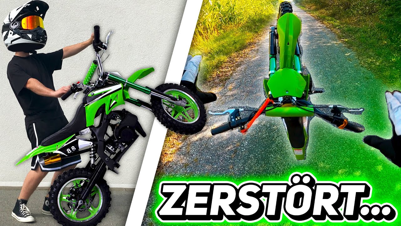 Ich habe mein 50ccm Pocket Bike zerstört... (Crash)