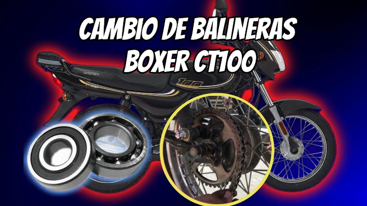 Cómo cambiar las balineras de la catalina de la Bajaj Boxer CT 100 | Paso a paso