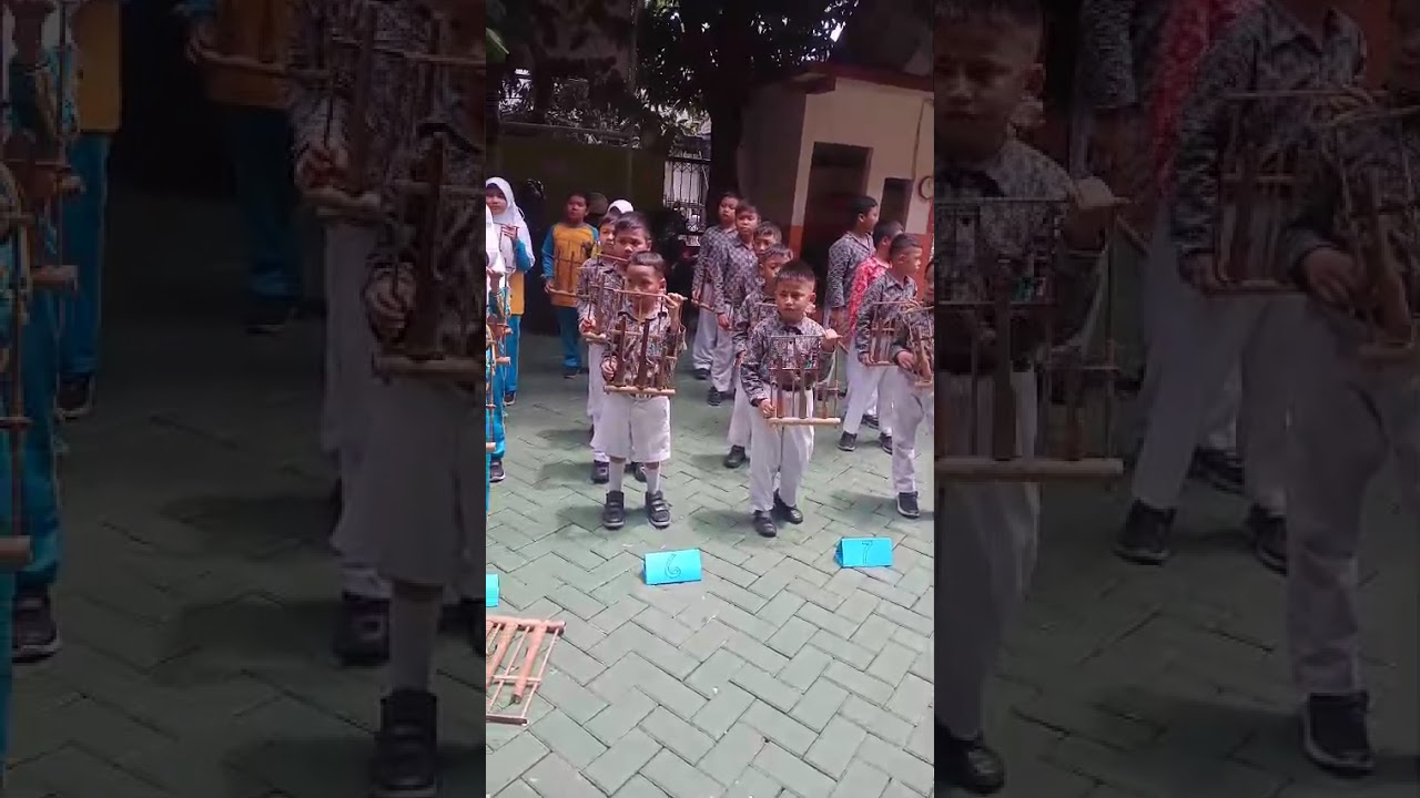 LATIHAN ANGKLUNG DISEKOLAH KAKA AQILLA UNTUK HARI GURU.#latihanangklung @viral 