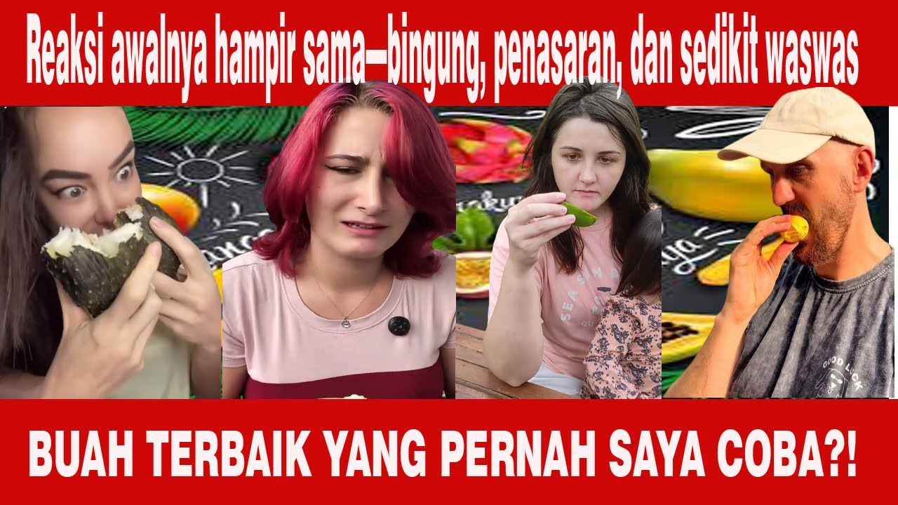 Bule Mencoba Buah Langka Cuman ada Di Indonesia