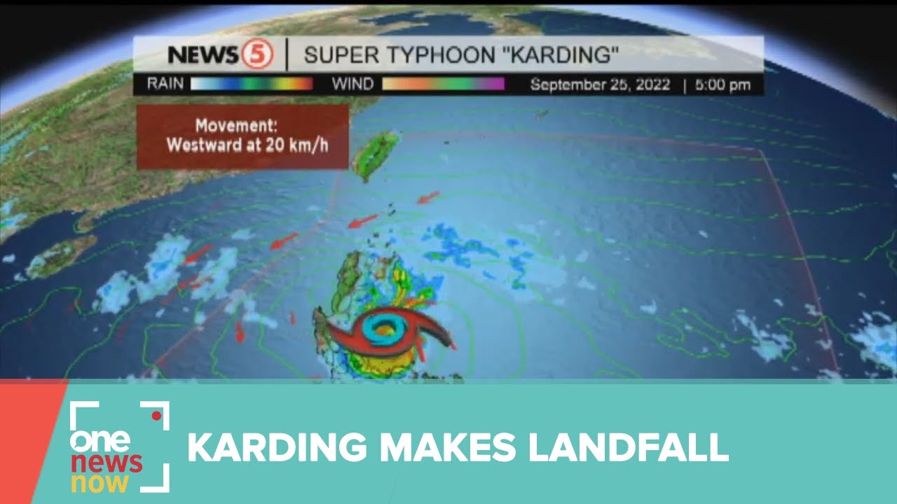 Super Typhoon #KardingPH makes landfall in Burdeos