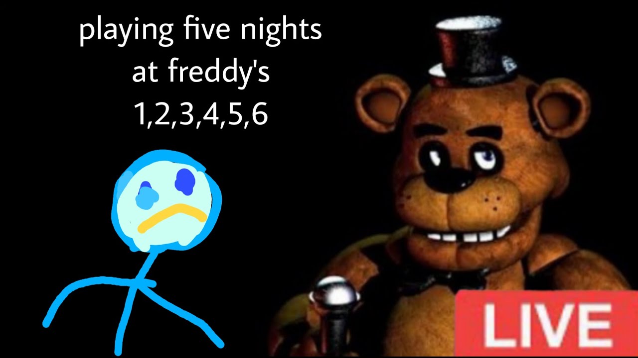 playing five nights at freddys 1,2,3,4,5,6 (PART 6)