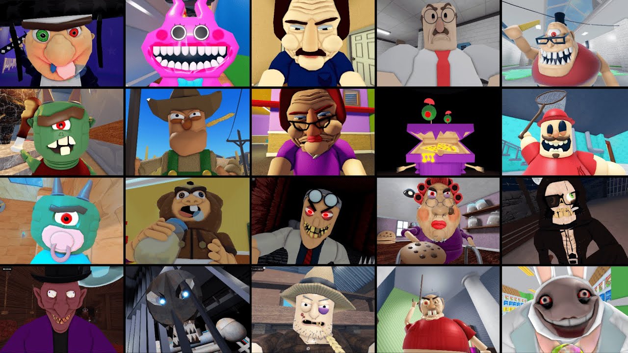 ESCAPE BABY BOBBY'S DAYCARE, BENS HIDEOUT, RENDYS FARM, MISS HAPPI, EVIL GRANDMA, ROBLOX JUMPSCARERS