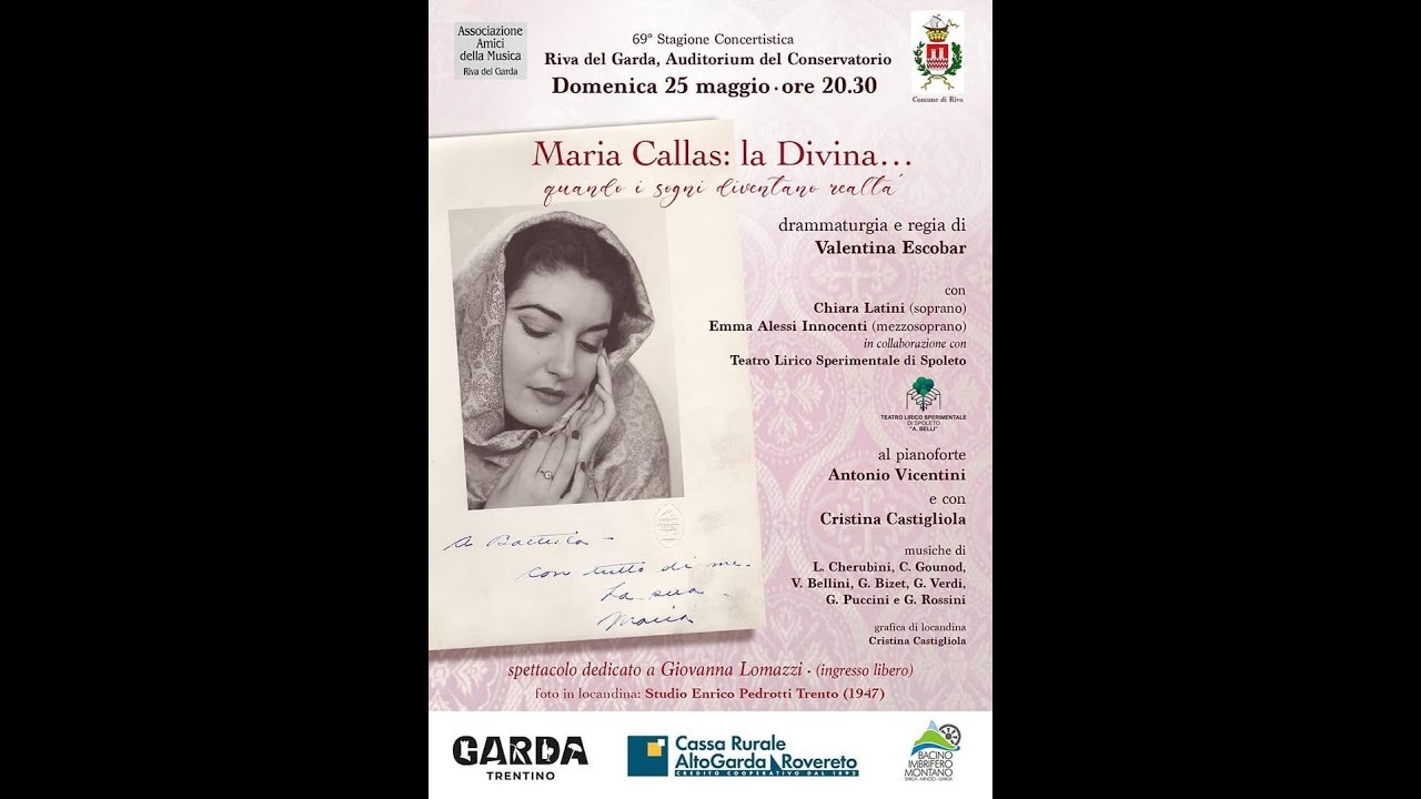 Maria Callas la divina....quando i sogni diventano realtà. Regia e drammaturgia di Valentina Escobar
