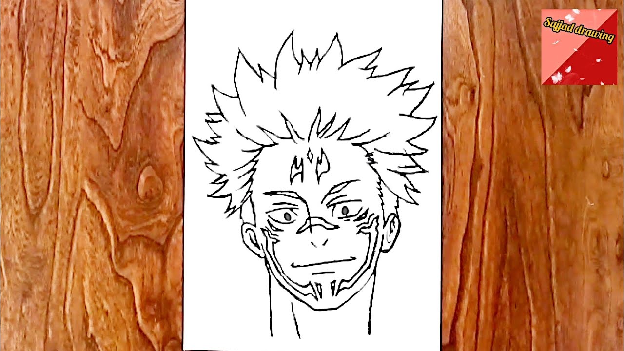 HOW TO DRAW Ryomen Sukuna [STEP_ BY_ STEP tutorials]
